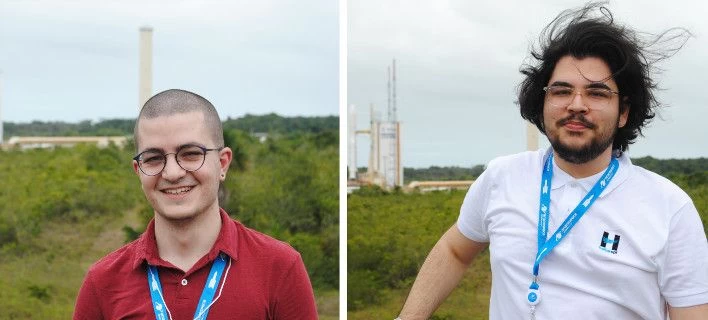 Δύο Ελληνόπουλα στην εκτόξευση του Hellas Sat 4 από το διαστημοδρόμιο της Γαλλικής Γουιάνας